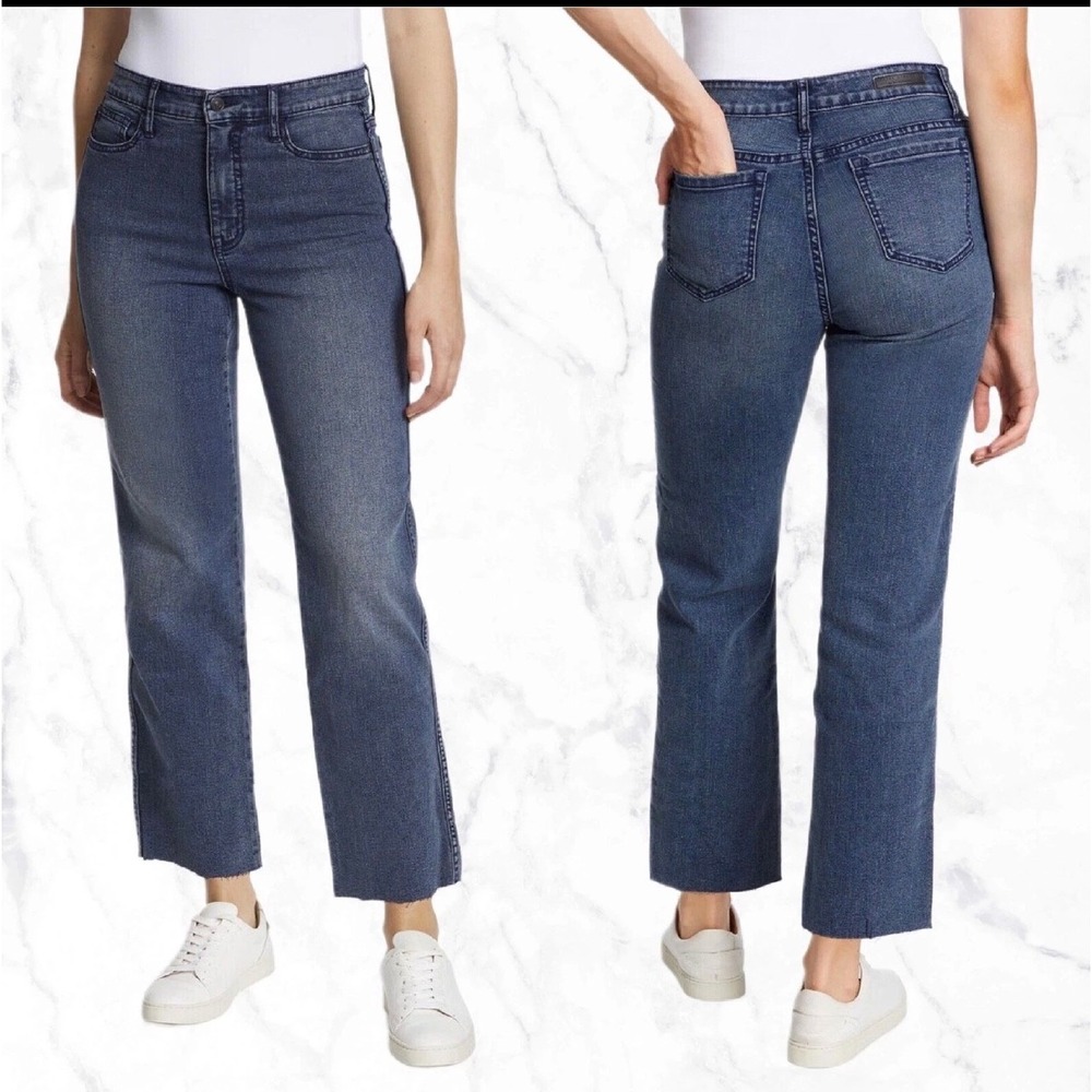 Social Standard by Sanctuary Jeans Womens 6 Blue High‎ Rise Crop Straight